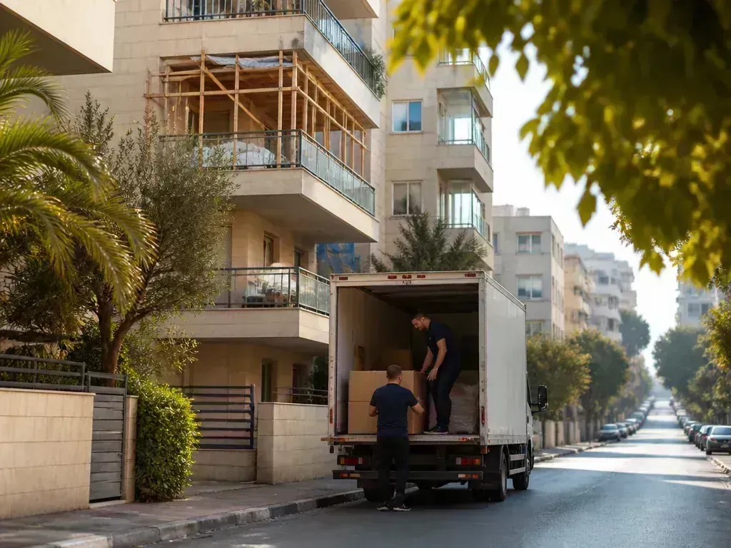 סוכה מקושטת על מרפסת בדירה ישראלית