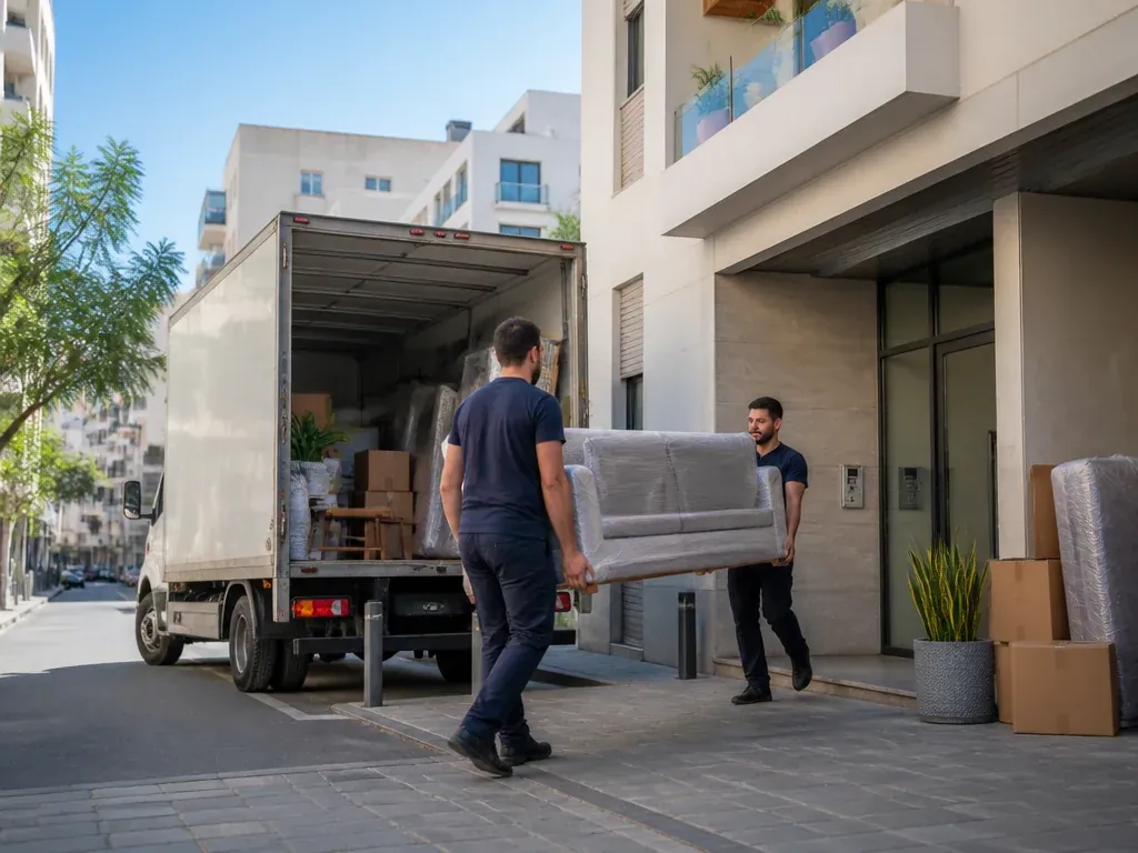 לוח מכשירים של משאית הובלה עם ניירות רישיון נהיגה על גבי הכביש